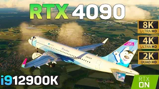 Flight Simulator 2020: RTX 4090 + i9 12900K | 8K , 4K, 1440p Test