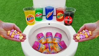 Fruity Mentos VS Coca Cola Zero, Mtn Dew, Fanta, Yedigün Red, Fruko and Popular Sodas in the toilet
