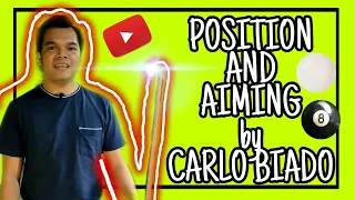 Positioning and Aiming in Billiard by CARLO BIADO with Subtitles