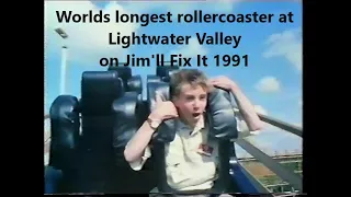 Worlds longest Rollercoaster on Jim'll Fix it 1991