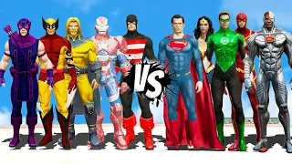 Marvel X DC - Dark Avengers VS Justice League - GTA 5 EPIC BATTLE