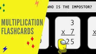 Among Us Multiplication Challenge | Multiplication Flashcards | Games to Play on Zoom