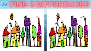 Find 3 Differences in 90 Seconds | 3 Games | Exercise Your Brain | Video 342