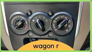 All about Wagon r AC // 2017 // All functions explained