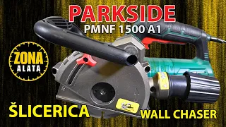 PARKSIDE PMNF 1500 A1  Wall Chaser machine for grooves (channels) in walls - TEST 4K