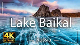 Winter Lake Baikal 4K Video Ultra HD | Russia 4K | Cinematic Travel Video