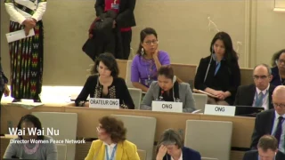 HRC34: FORUM-ASIA Statement on the human rights situation in Burma/Myanmar