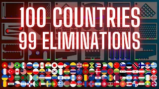 100 Countries Elimination Marble Race #3