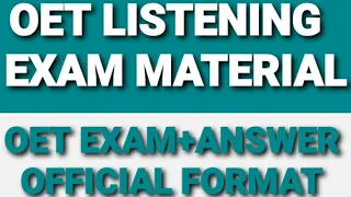 Oet listening Peter Michael official exam format#oet #oettips #oet_exam #oettraining #oet_exam