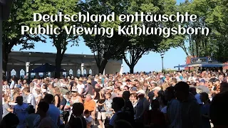 Deutschland enttäuschte - Streiflicht Public Viewing Kühlungsborn: Deutschland-Südkorea