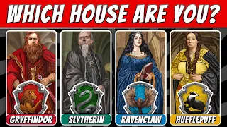 What Harry Potter House Am I? | Discover your true Hogwarts house! 🐍🦅🦁🦡