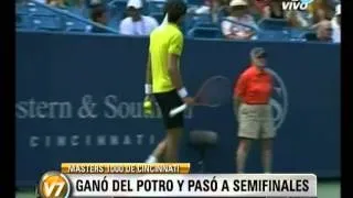 Visión Siete: Del Potro ganó y pasó a semifinales en Cincinnati