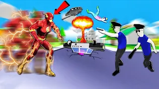 NẾU SLENDERMAN SỞ HỮU SỨC MẠNH CỦA THE FLASH TRONG DUDE THEFT WARS | Thử Thách SlenderMan