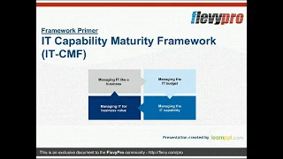 IT Capability Maturity Framework (IT-CMF)