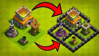 ПРЕОБРАЗИЛ ДЕРЕВНЮ ЗА ОДНО ВИДЕО ! ФУЛЛ ЗАБОР ЗА СУТКИ ! #НЕДОНАЧУ ! CLASH OF CLANS