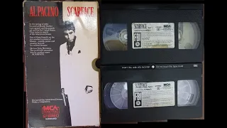 Closing to Scarface (1983 version) 1984 VHS