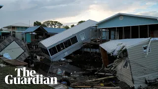Hurricane Idalia: drone footage shows scale of destruction in Florida