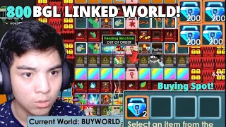 Buying 800 BGL LINKED WORLD! Vend Spot For 2 BGL! (TONS PROFIT) - Growtopia