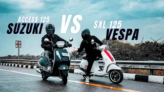 Vespa SXL 125 VS Suzuki Access 125 Long Race | Mr. India Bana Gaya Apana DOst |  Who will win?