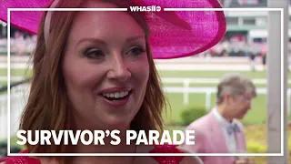 150 breast cancer survivors walk Kentucky Oaks Survivors Parade