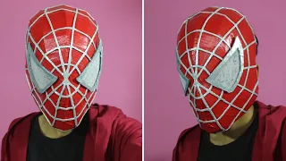 Making Tobey Maguire Spider-Man Mask Out of Cardboard