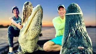 Did We CATCH The MAN EATING ALLIGATOR From LAKE PLACID?!? (Big Gator Caught On Fishing Rods) #viral