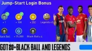 Got 20+ Black Ball🤩 Best Time To Create New Account || Pes 2021 Mobile