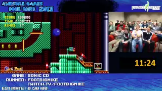 Sonic CD - Speed Run in 27:07 by Footbigmike (Awesome Games Done Quick 2013) Xbox 360