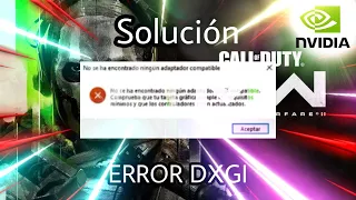 SOLUCIONAR ERROR DXGI MW II/2 -Kationikey YTV