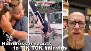 Hairdresser's Reactions to TikTok's Most Shocking Hair Transformations #hair #beauty