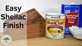 Easy to Apply Shellac Finish | Wood Finishing Tutorial