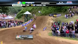 Ryan Dungey vs. James Stewart - 2013 Spring Creek MX 450 Moto 2