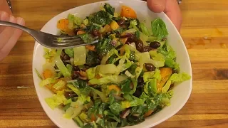 Black Bean Vegan Salad - black beans - vegan protein - fitness recipe