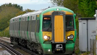 Southern Class 377s - 377416 & 377448 At Bosham On London Victoria Services - 9th November 2021