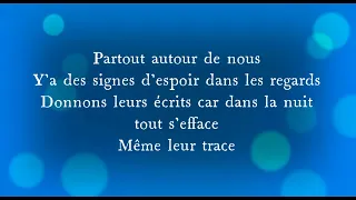 On Ecrit Sur Les Murs Lyrics / Karaoke with piano.