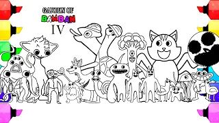 Garten Of Banban Chapter 4 New Coloring pages / Coloring All New Monsters / NCS MUSIC