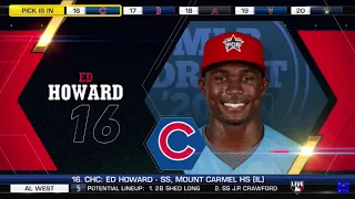 Chicago Cubs select Ed Howard from Mount Carmel HS with the 16th pick of the 2020 MLB Draft