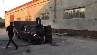 Шинторг21 slow motion разбили машину авария