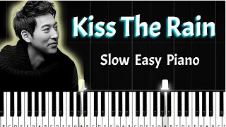 Kiss The Rain - Yiruma - Slow Easy Piano Tutorial