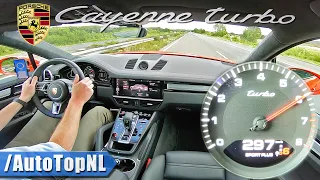 PORSCHE Cayenne TURBO Coupe *297KM/H* on AUTOBAHN [NO SPEED LIMIT] by AutoTopNL