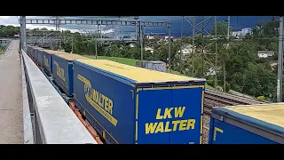 Passage d'un train de marchandises au Worblentalviadukt (13.06.2020)