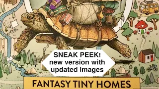 SNEAK PEEK new Fantasy Tiny Homes including a coloring demo with Inktense pencils