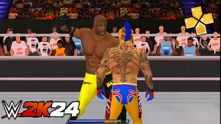 Bobby Leshly VS Rey Mysterio | WWE 2K24 PSP ANDROID GAMEPLAY