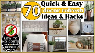 70 IDEAS TO REFRESH YOUR HOME WITHOUT BUYING ANYTHING NEW | QUICK AND EASY HACKS | INFLATION BUSTING