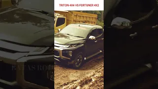 MITSUBISHI TRITON VS TOYOTA FORTUNER DI MEDAN OFFROAD