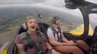 Hilarious G-force reaction