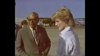 Princess Diana visits Fiji en route to Australia via Royal Australian Air Flight (1985)