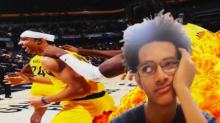 I DIDN'T SEE THIS COMING!!! LAKERS VS. PACERS NBA FULL GAME HIGHLIGHTS REACTION!!!