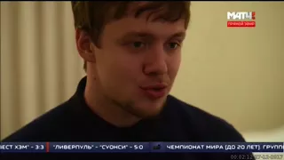 Artemy Panarin talks about the Russian coach Valery Bragin. [Match TV recap]