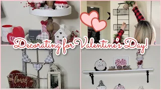 Valentine Decorate with Me || Target & Hobby Lobby Decor || 2021 || Tiered Tray || Coffee Station